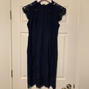 Navy blue lace dress